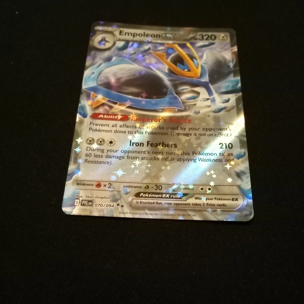 Pokemon Empoleon ex 070/094 ME02: Phantasmal Flames Double Rare Holo